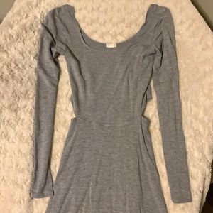 Long Sleeve Dress with Cut-outs